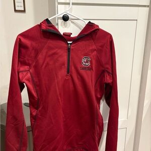 Colosseum Kids Red Quarter-Zip Hoodie